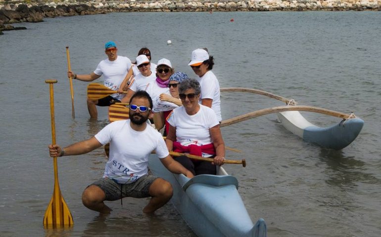 Strange for Life, in canoa contro i tumori. Daniele Strano e i suoi anche a Bari Sardo e Tortolì