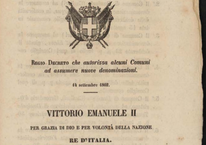 regio decreto vittorio emanuele