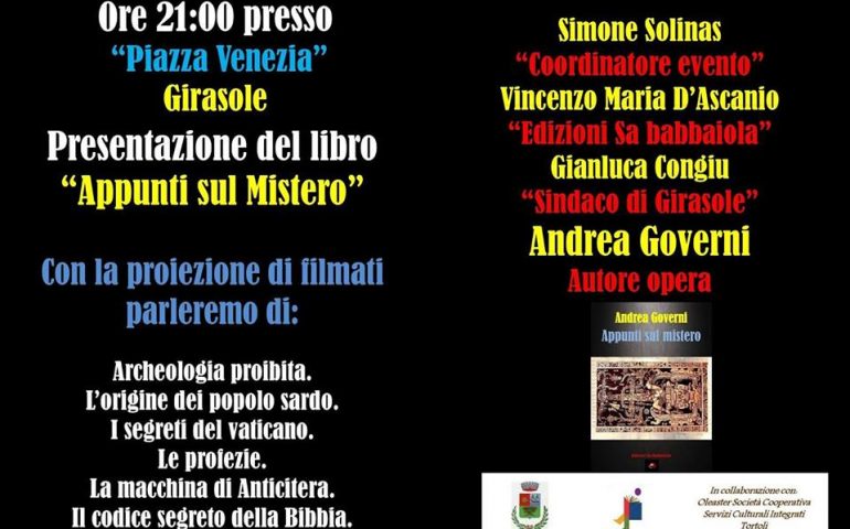 Girasole, il 6 settembre appuntamento con magia e profezie: la presentazione del libro “Appunti sul mistero”