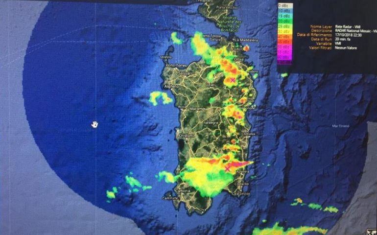 Situazione meteo aggiornata, si prevedono altri temporali. Ieri sera picco di precipitazioni anche a Villagrande