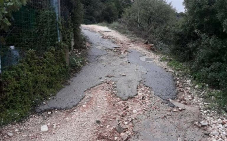 Baunei, condizioni disastrose in via Logudoro (S’Orgioledda). Il primo cittadino scrive ad A.R.E.A.