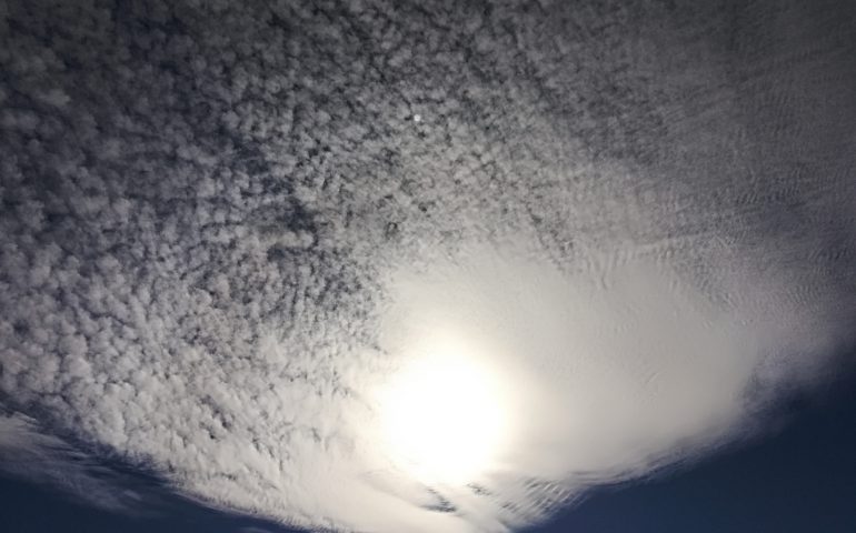 Le foto dei lettori. Un tappeto di nuvole sul cielo di Lanusei