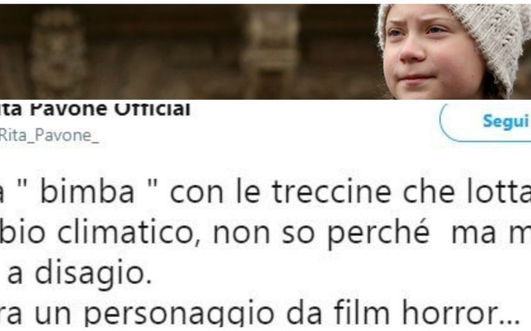 La gaffe di Rita Pavone su Greta Thunberg diventa virale: “Sembra un personaggio da film horror”