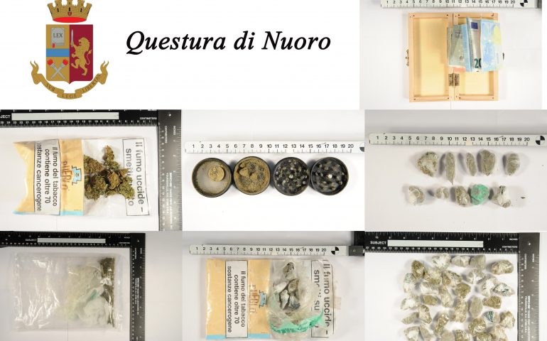 Nuoro, tre minorenni nei guai per spaccio di droga. Beccati in centro dalla Polizia