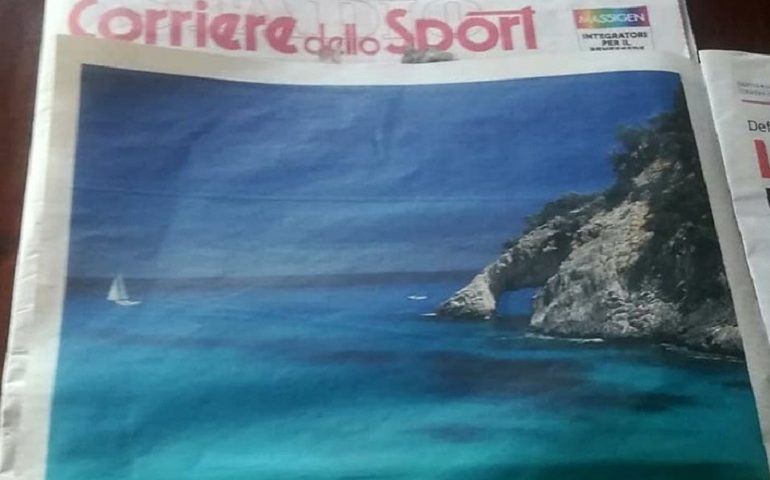Corriere dello Sport: Cala Goloritzé icona di promozione turistica dell’Isola