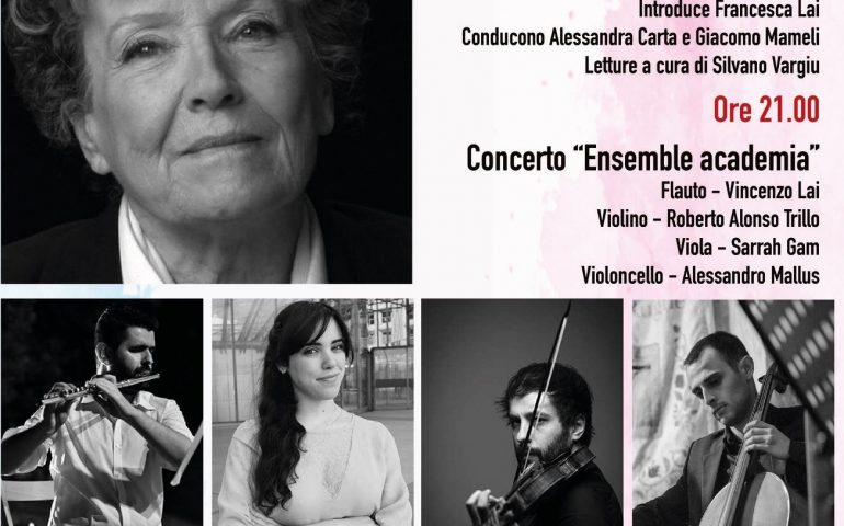 Lanusei, giovedì l’incontro con Dacia Maraini e il concerto dell’Ensemble Academia