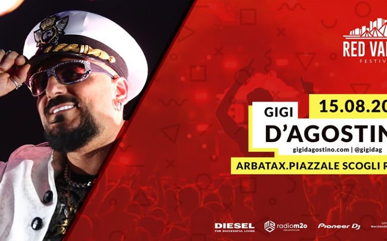 Arbatax, Red Valley Festival: si parte il 15 agosto con il Capitano Gigi d’Agostino