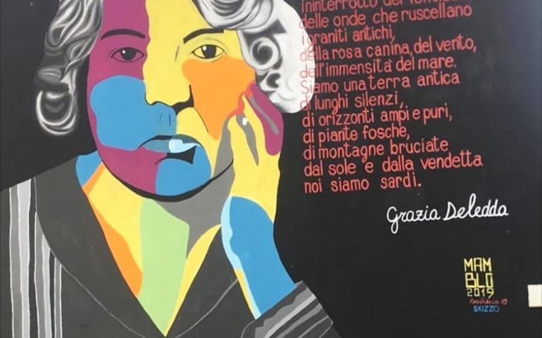 Al “Festival della Resilienza” di Macomer un murale per Grazia Deledda, contro lo spopolamento