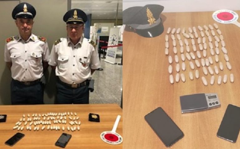 Sorpreso all’Aeroporto di Cagliari con 75 ovuli di eroina in pancia: 24enne in manette