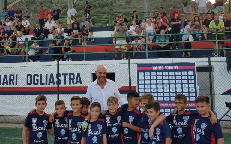 Il Presidente Giulini inaugura a Loceri il centro di formazione Cagliari Calcio in Ogliastra