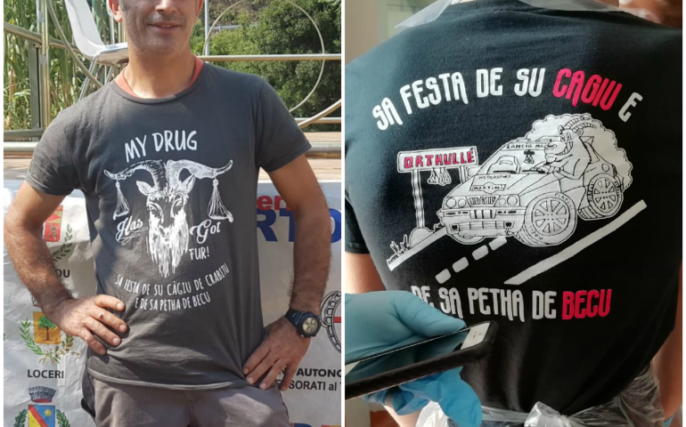 Urzulei: Mannorri gremita per Sa festa de su càgiu e spunta anche una maglietta