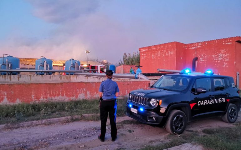 San Teodoro, incendio divampa presso il centro di compostaggio