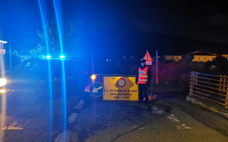 Pericolo caduta massi: chiusa la strada SP 49 Bosa-Alghero