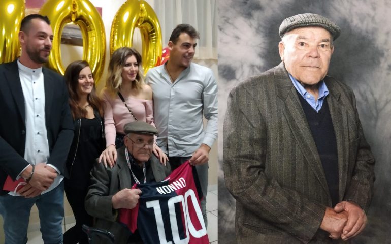 La Sardegna dei centenari: nonno Giovanni Deidda spegne le 100 candeline, Villacidro in festa