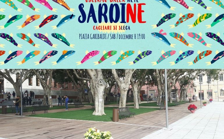 Oggi le Sardine a Cagliari: attese in piazza Garibaldi migliaia di persone