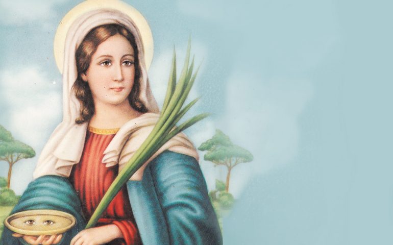 Immagine della martire siracusana Santa Lucia.