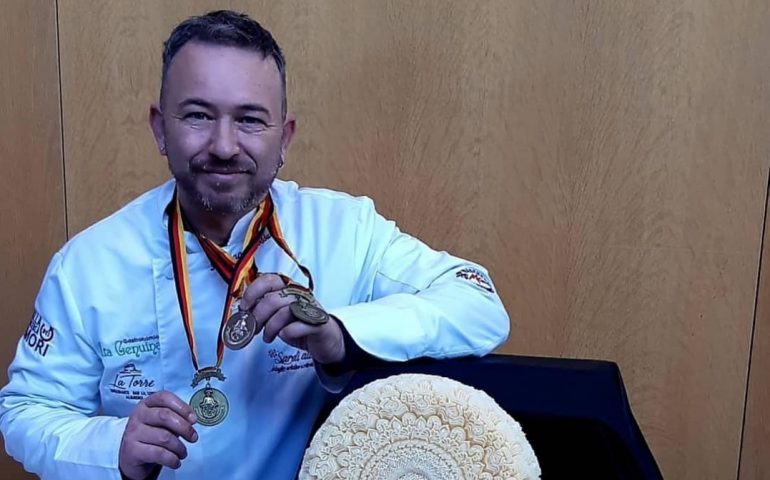 Mondiali della cucina artistica a Stoccarda: il sassarese Adriano Cossu ancora una volta sul podio