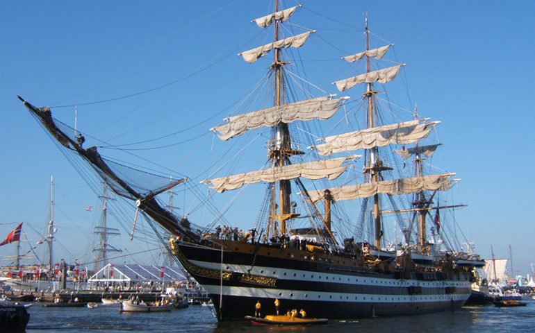 Accadde oggi. Il 22 febbraio del 1931 viene varata la  mitica nave scuola Amerigo Vespucci