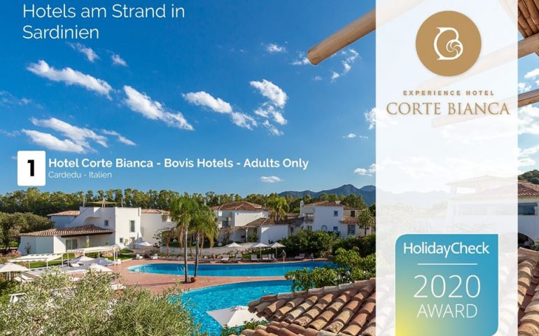 Cardedu, l’Hotel Corte Bianca premiato con l’HolidayCheck Award 2020