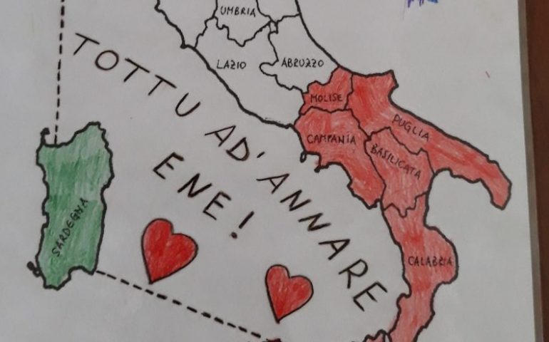 Francesca, 5 anni, di Cardedu: “Tottu ad’annare ene”