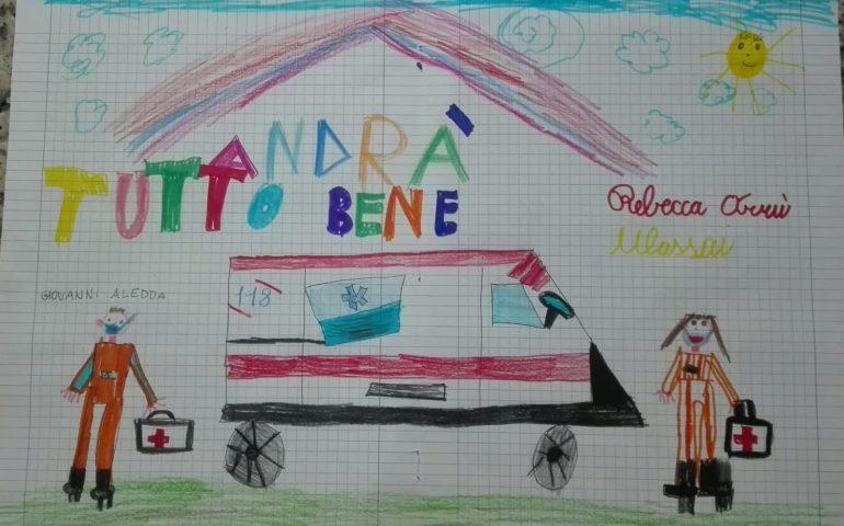 La fotonotizia. Il disegno di una bambina per un amico operatore del 118