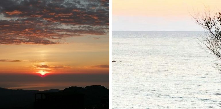 Due magnifiche foto della nostra Ogliastra: mare e montagna, la bellezza del dualismo