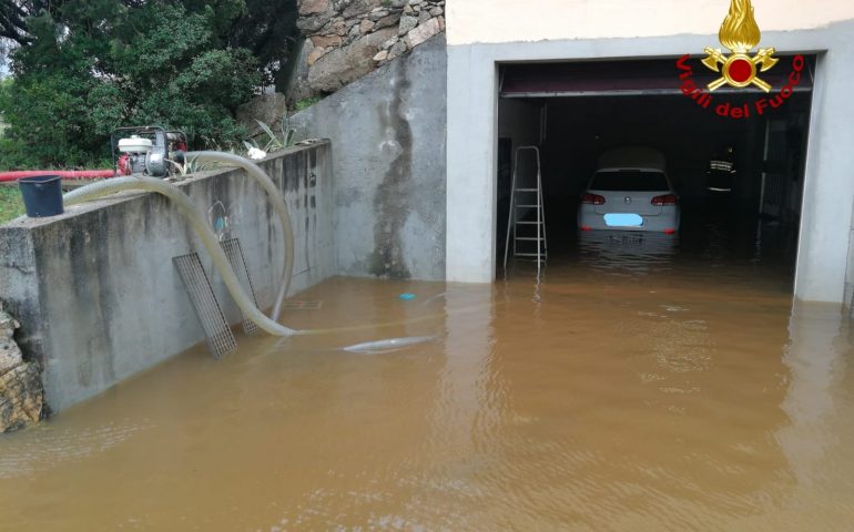 Maltempo nel Nord Sardegna: incessante il lavoro dei Vigili del Fuoco a causa delle piogge continue