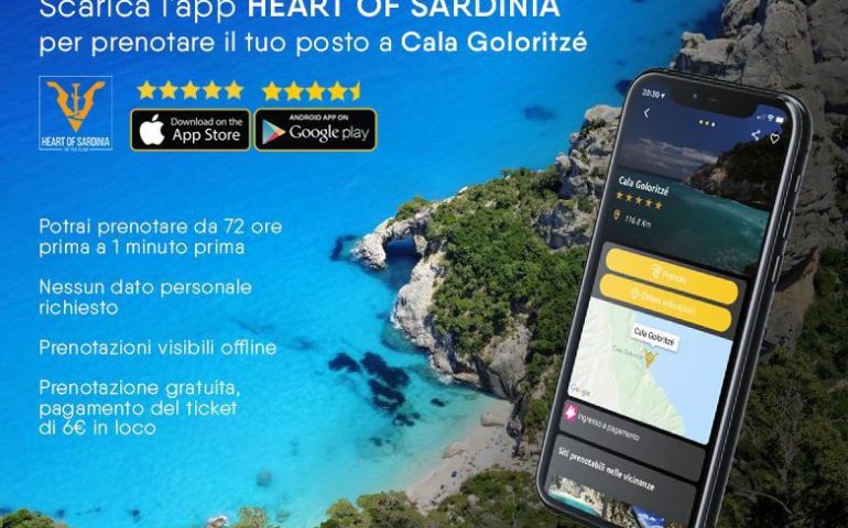 Cala Goloritzé, un’app per prenotare un posto nella perla ogliastrina: scarica Heart of Sardinia