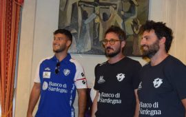 La Dinamo Sassari in visita nel paese di Seui.