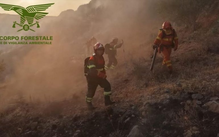 Inferno di fuoco in Sardegna: grossi incendi a Nuoro, Perfugas e Carbonia
