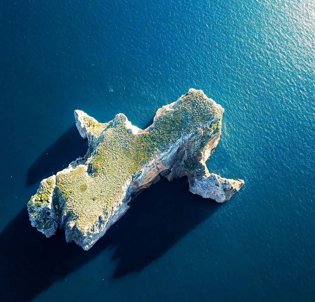 La foto. Pan di Zucchero dall'alto Cagliari