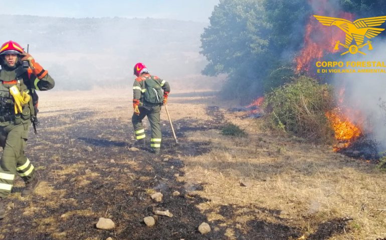 Ancora un incendio in Ogliastra: mezzi aerei in azione ad Arzana. Nuovo rogo anche a Santu Lussurgiu