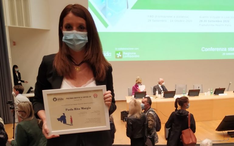 Covid-19. L’infermiera Paola Rita Murgia di Urzulei premiata a Milano per il suo lavoro durante la pandemia