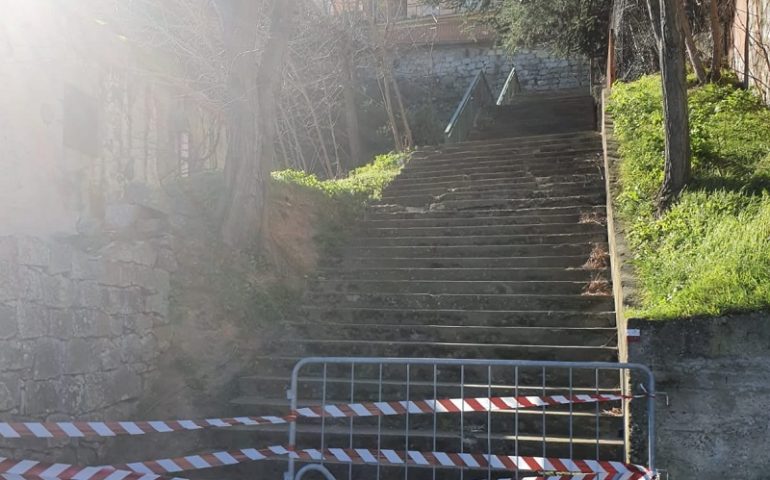 Lanusei, consegnati i lavori per la ristrutturazione della scalinata di Via Marconi