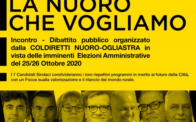 Coldiretti Nuoro Ogliastra incontrerà domani i candidati sindaco al Comune di Nuoro