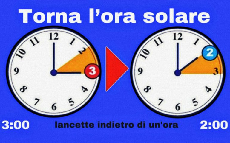 Domani notte scatta l’ora solare: si dormirà un’ora in più