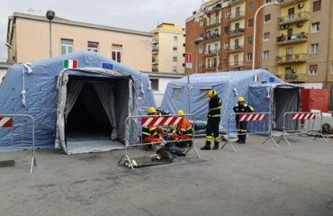 Foto esemplificativa ospedale da campo.