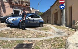 Polizia di Nuoro in azione.