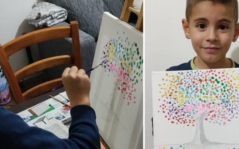 Combattere il grigiore di questa giornata triste con i colori: il disegni del piccolo Jari Pilia di Loceri per tutti noi