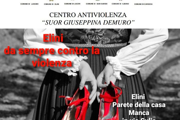 Giornata per l’eliminazione della violenza contro le donne. A Elini un video di sensibilizzazione su una parete di Casa Manca