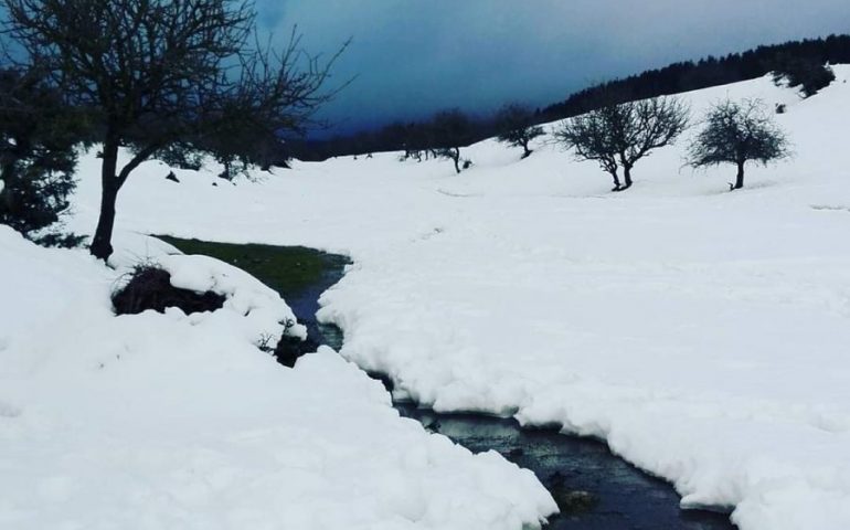 La foto del giorno. Fonni innevata è sempre uno spettacolo