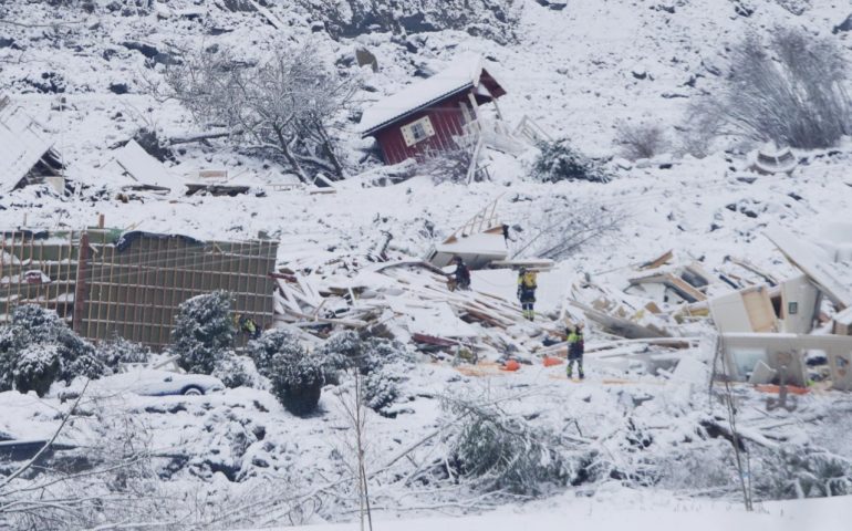 Norvegia, trovata un’altra vittima in villaggio travolto da frana