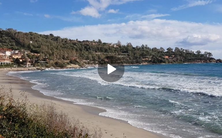(VIDEO) Ogliastra, il mare a gennaio a Porto Frailis