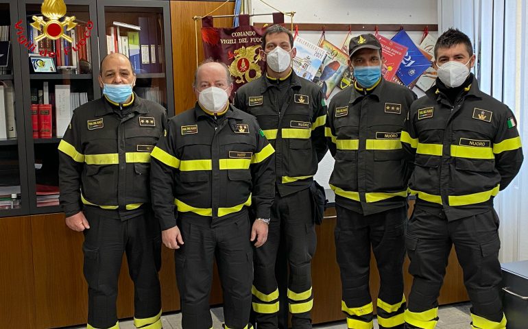 Promozioni dei Funzionari del Comando dei Vigili del Fuoco di Nuoro