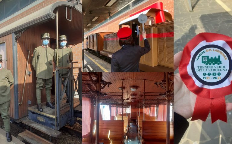 Il viaggio di Lawrence dopo 100 anni: la partenza del trenino verde dalla stazione di Monserrato