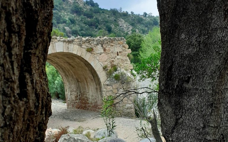 La foto del giorno. Scorcio del vecchio ponte Coe Serra a Talana