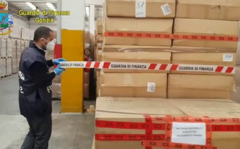 Covid-19: sequestrate in Sardegna 2 milioni di mascherine FFP2 e FFP3