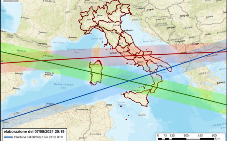 Razzo cinese: le traiettorie che riguardano la Sardegna e i consigli della Protezione Civile