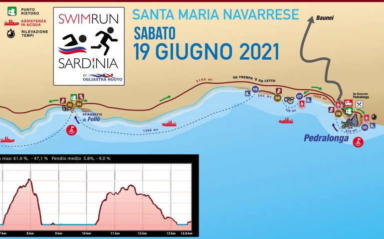 Ogliastra, domani a Santa Maria Navarrese la competizione Swim&Run