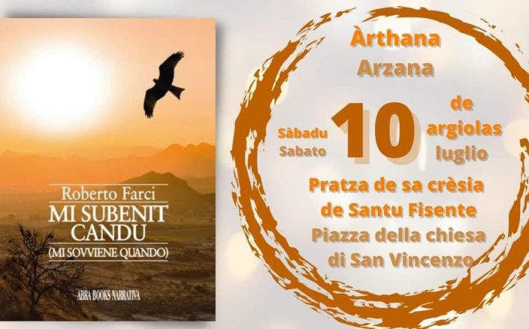 Arzana, 10 luglio sagrato della chiesa San Vincenzo: presentazione libro “Mi subenit candu”
